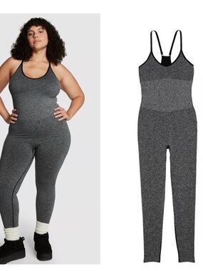 Pink SEAMLESS WORKOUT Jumpsuit
Leotard NWT Pure Black Marl